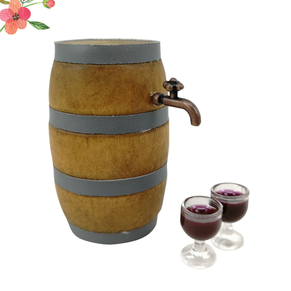 Home Bar Set - Set di mini barili di vino,