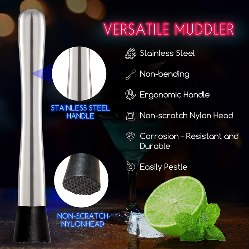 LMETJMA Muddler da cocktail in - Bitters Bottle Set recensione e prezzo